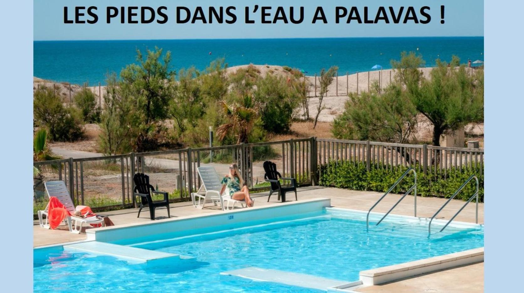 Les Pieds Dans L'Eau A Palavas ! Mer A 50 M ! Mhome 6 Pers Climatise T Confort Camping 4 Etoiles Extérieur photo